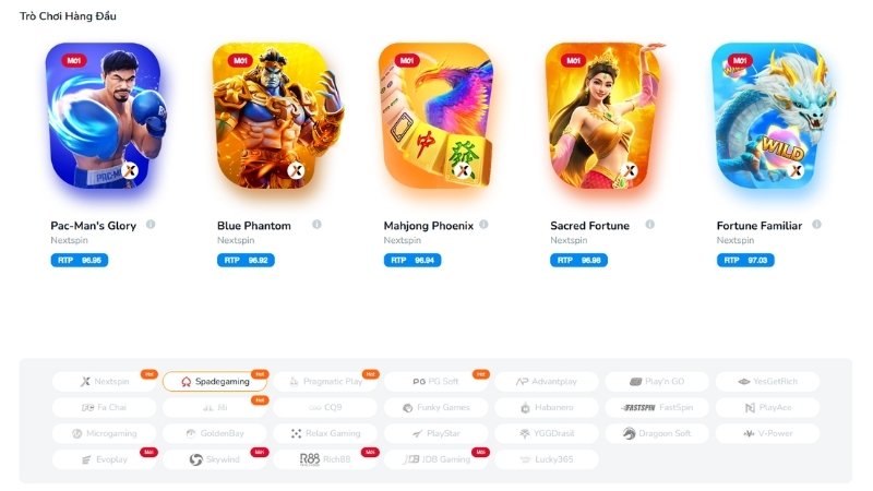 Top 5 slot game hot nhất hiện nay tại nhà cái